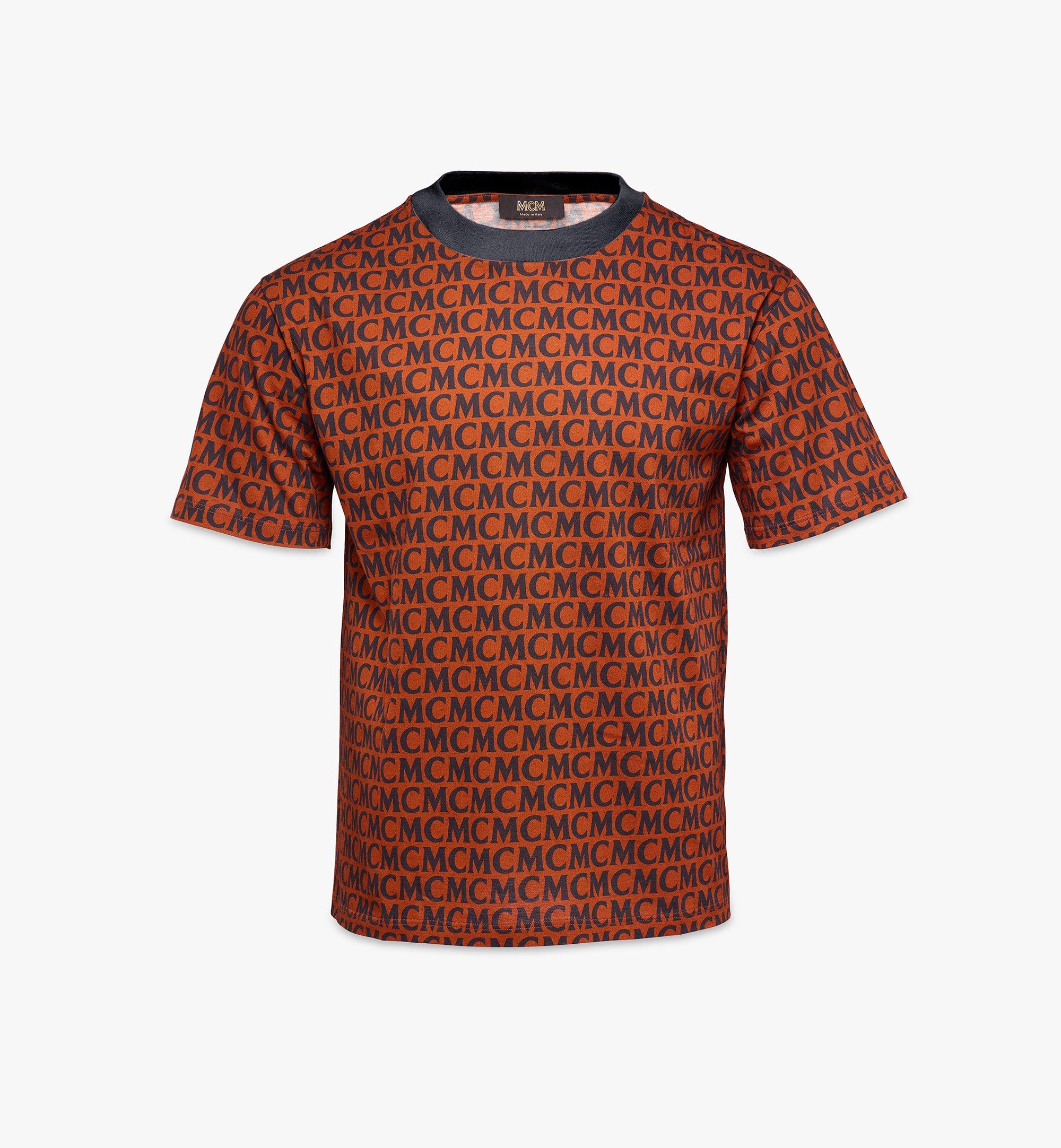 Men's MCM Monogram Print T-Shirt in Organic Cotton 1